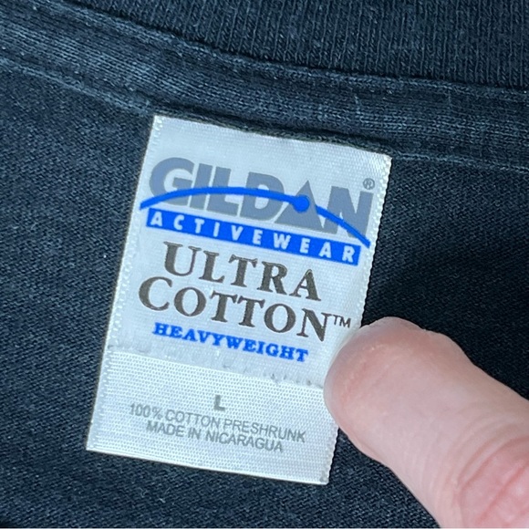 Absolut Vodka Stitched Logo Vintage 90s Shirt Black LARGE Throwback - Picture 3 of 5